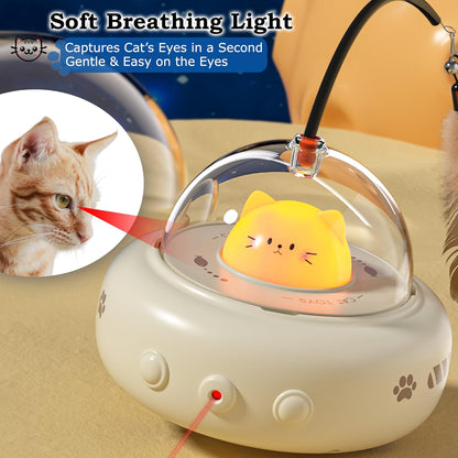 Cat Laser with Feather Toy