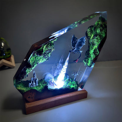 《How to Train Your Dragon》 Toothless Photon Breath Resin Lamp