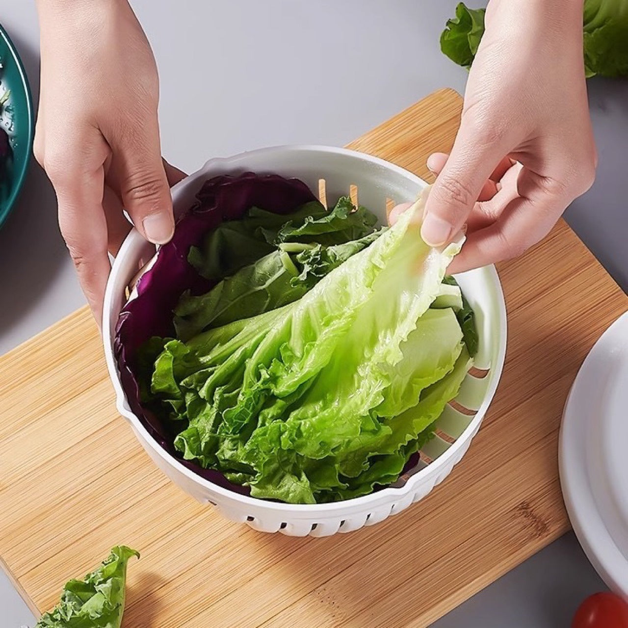 Salad Cutting Bowl